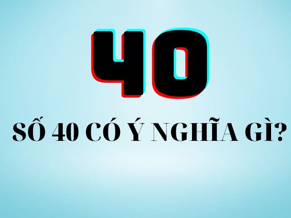 y nghia so 40